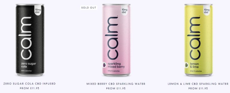 Calm Drinks – Boissons gazeuses au CBD