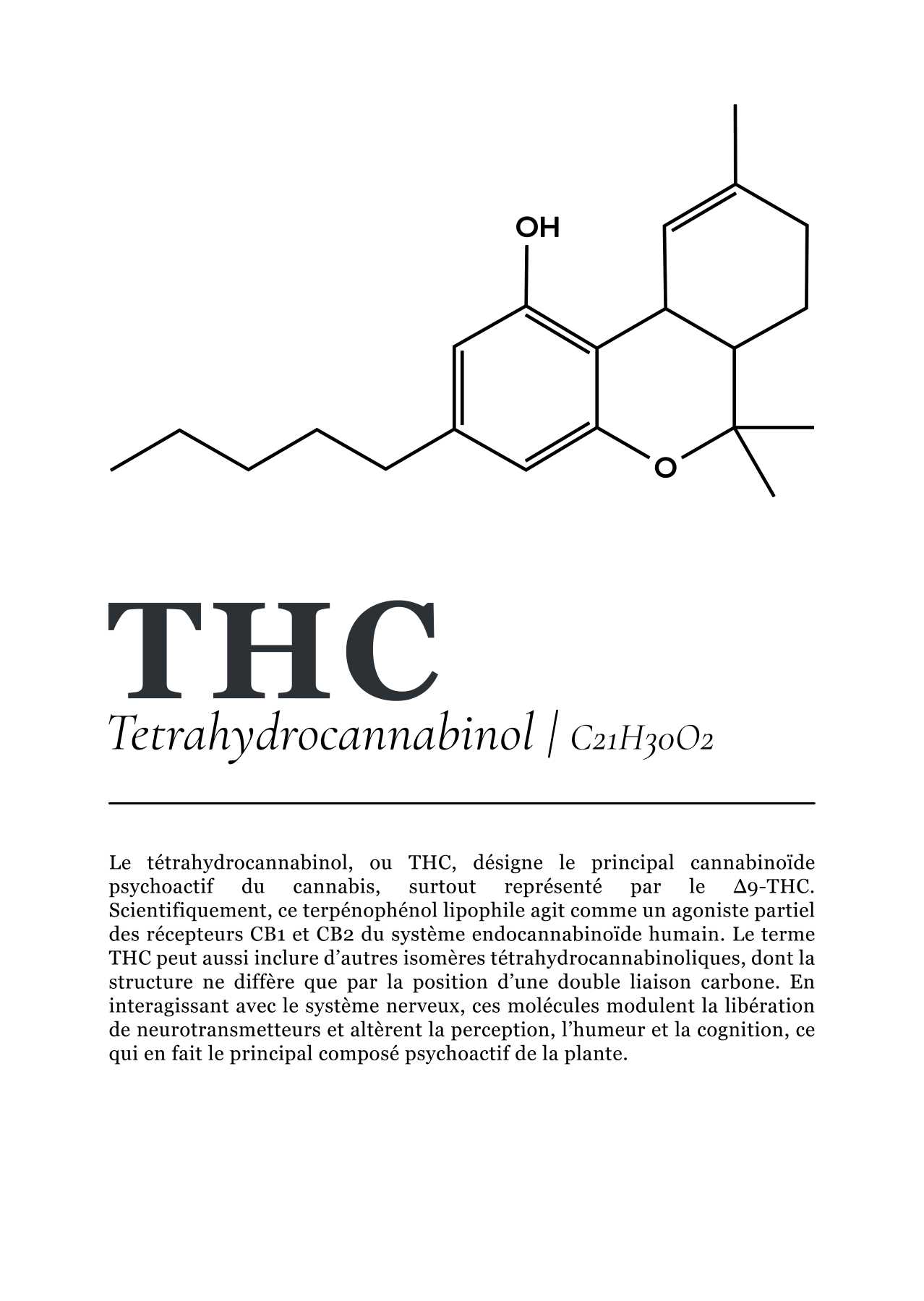 Planche cannabinoïdes : Le THC