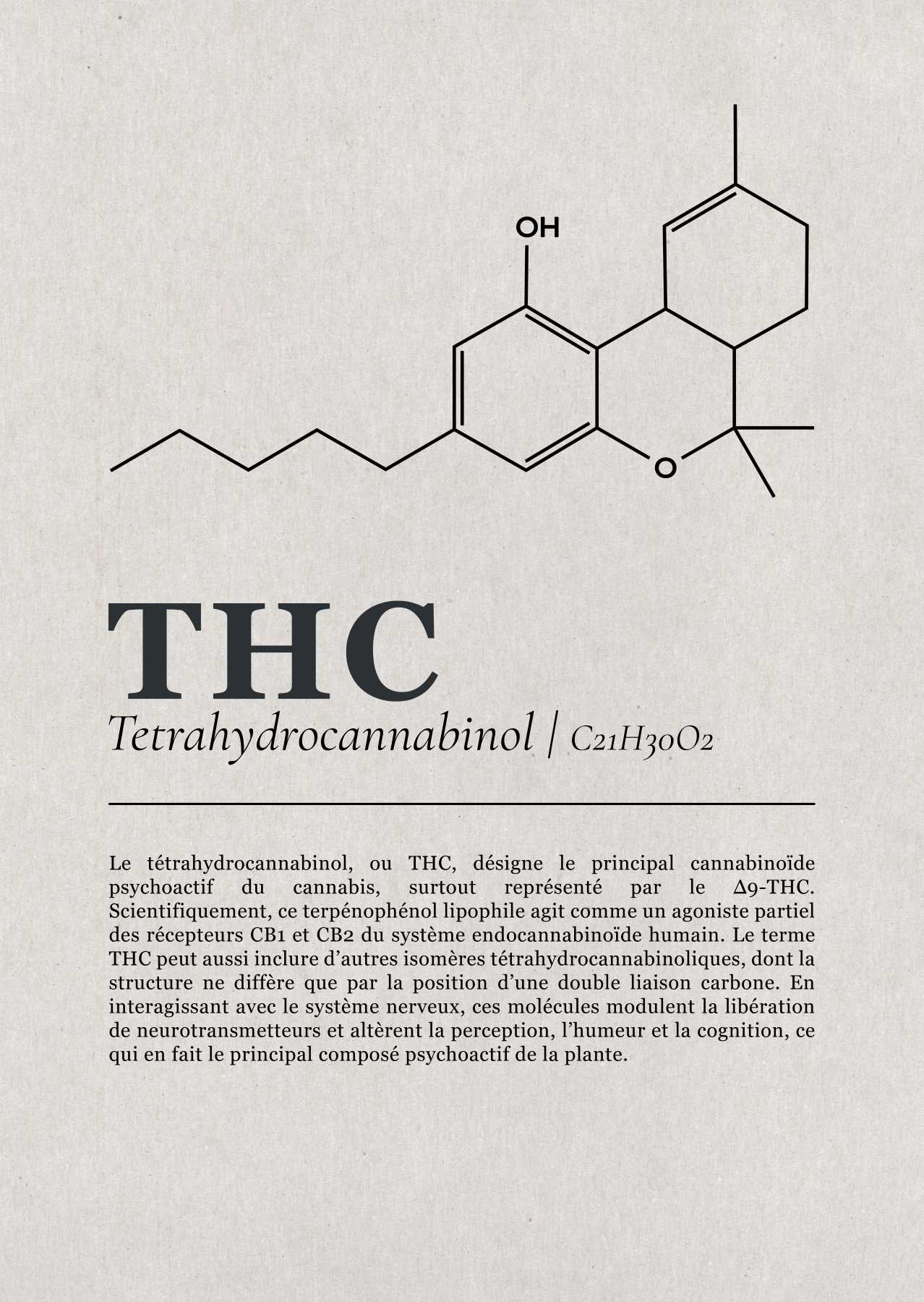 Planche cannabinoïdes : Le THC